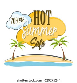 creative vector abstract for hot summer sale banner,flyer with nice and creative design illustration in a creative background.