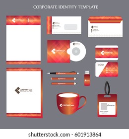 creative vector abstract for Office Stationery with nice and creative design illustration.