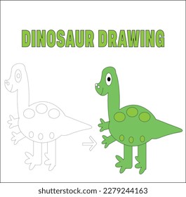 Creative vector animal drawing for kids