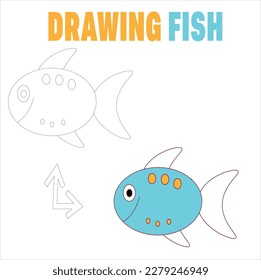 Creative vector animal drawing for kids