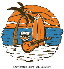 Creative vector art by illustration. Vector design made for t shirt printing.