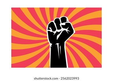 Creative Vector Art Posters for Protest and Social Change, human fist, protest art, rebel spirit, freedom fight, hand gesture, activism symbol, equality rights, empowerment message, struggle hands