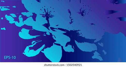 Creative vector background for banner and flyer. Designer decorative cover. Vector graphics. Abstract vintage background. Spotted textured background. Spots and blots. Obsolete surface