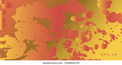Creative vector background for banner and flyer. Designer decorative cover. Vector graphics. Abstract vintage background. Spotted textured background. Spots and blots. Obsolete surface
