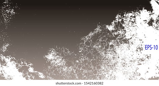 Creative vector background for banner and flyer. Abstract vintage background. Spotted textured background. Designer decorative cover. Vector graphics. Spots and blots. Obsolete surface. 