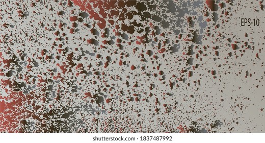 Creative vector background for banner and flyer. Designer decorative cover. Vector graphics. Abstract vintage background. Spotted textured background. Spots and blots. Obsolete surface
