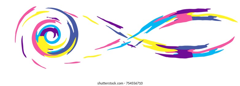 Creative vector background. Colorful artwork. 