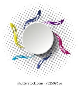 Creative vector background. Halftone effect. Modern design.
