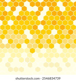 Creative vector background with honey and a honeycomb for banners, cards, flyers, social media wallpapers, etc.modern hexagon background for decoration, book cover, template and construction.