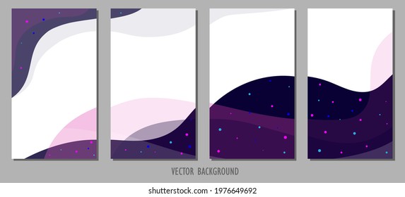 Creative vector background with space theme. Suitable for invitation, holiday ticket, social media covers and story page.