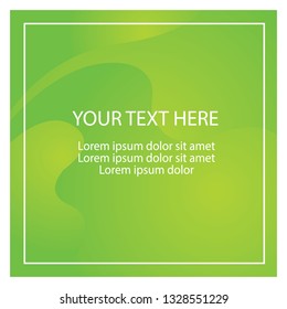 Creative vector banner green color in eps.10. Simple template and easy to use.
