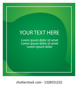 Creative vector banner green color in eps.10. Simple template and easy to use.