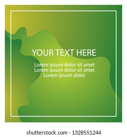 Creative vector banner green color in eps.10. Simple template and easy to use.