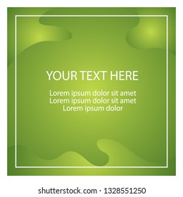 Creative vector banner green color in eps.10. Simple template and easy to use.