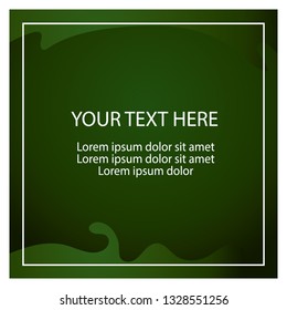 Creative vector banner green color in eps.10. Simple template and easy to use.