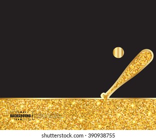 Creative vector baseball. Art illustration template background. For presentation, layout, brochure, logo, page, print, banner, poster, cover, booklet, business infographic, wallpaper, sign, flyer.