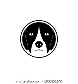 creative vector of beagle dog head logo