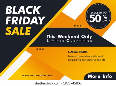Creative vector of Black friday sale banner, Perfect for social media post, background and web internet ads.