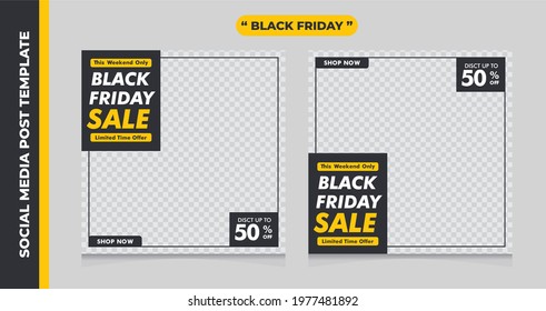 Creative vector of Black friday sale banner, Perfect for social media post, background and web internet ads.