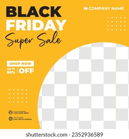 Creative vector of Black friday sale banner, Perfect for social media post, background and web internet ads.