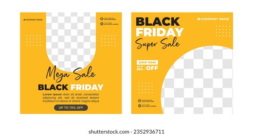 Creative vector of Black friday sale banner, Perfect for social media post, background and web internet ads.