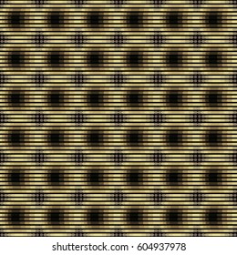 Creative vector black, gold and brown geometric pattern. Cover design template. EPS 10.