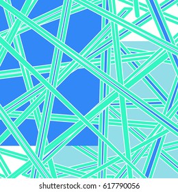 Creative vector blue, green and white geometric pattern. Cover design template. EPS 10.
