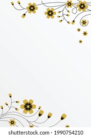 Creative vector border design for background.