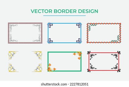 Creative Vector Border Design Template