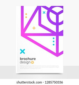 Creative Vector Brochure Design. Abstract Vector Brochure Mockup. Profile Brochure Templates. EPS10