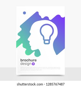 Creative Vector Brochure Design. Idea Brochure Background Mockup. Profile Brochure Templates. EPS10 