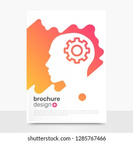 Creative Vector Brochure Design. Think Brochure Background Mockup. Profile Brochure Templates. EPS10