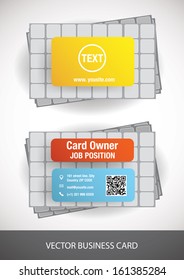 creative vector business card. front and back side