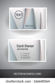 creative vector business card. front and back side