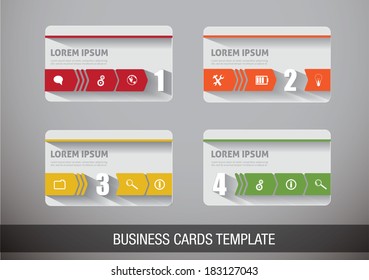 creative vector business card. front and back side