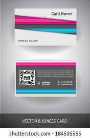 creative vector business card. front and back side