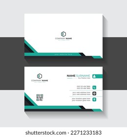 Creative vector business card template for business presentation