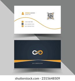 Plantilla de tarjeta de visita de vector creativo