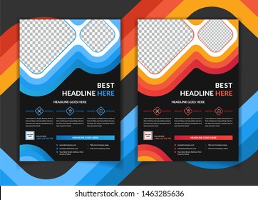 Creative vector business flyer template
