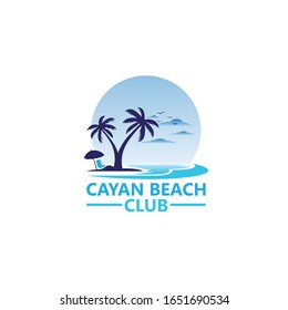 Creative Vector Cayan Beach Club Logo Stock Vector (Royalty Free ...