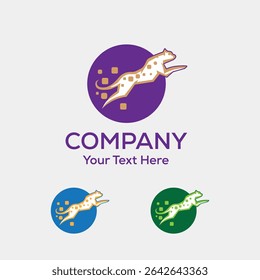 Creative Vector Cheetah Logo Design Template.  