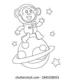 2,778 Astronaut coloring page Images, Stock Photos & Vectors | Shutterstock