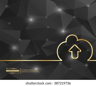 Creative vector cloud. Art illustration template background. For presentation, layout, brochure, logo, page, print, banner, poster, cover, booklet, business infographic, wallpaper, sign, flyer.