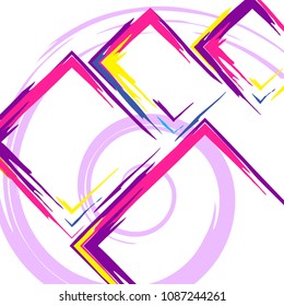 Creative vector collage for your projects. Easy to edit image.