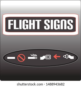 Creative vector collection of flight signs