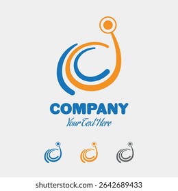 Creative Vector  Communication Logo Design Template.  