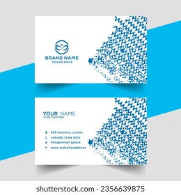creativo vector corporativo azul medio tono elegante tarjeta de visita