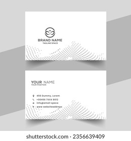 diseño creativo de tarjetas de visita elegante en color azul y amarillo
