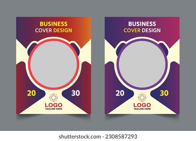 Creative Vector Corporate Business Book Cover, Flyer, Brochure, Magazine Cover Design Template.