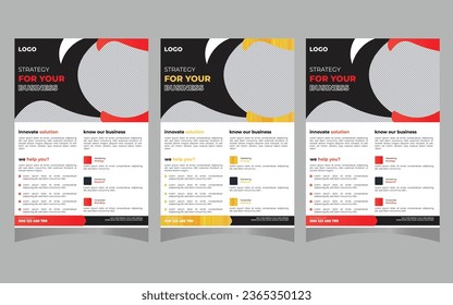 Creative Vector corporate identity mock up. Dark blue and black and white colors with abstract symbol desgin.